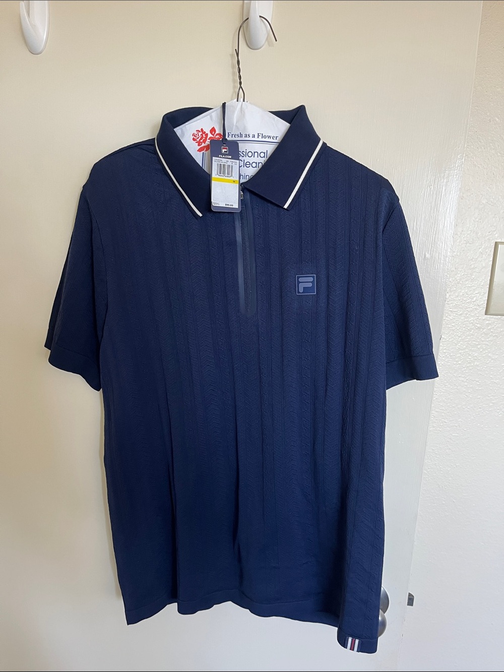 Fila Men’s Challenger Cable Zip Polo